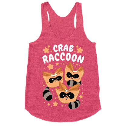 Crab Raccoon Racerback Tank