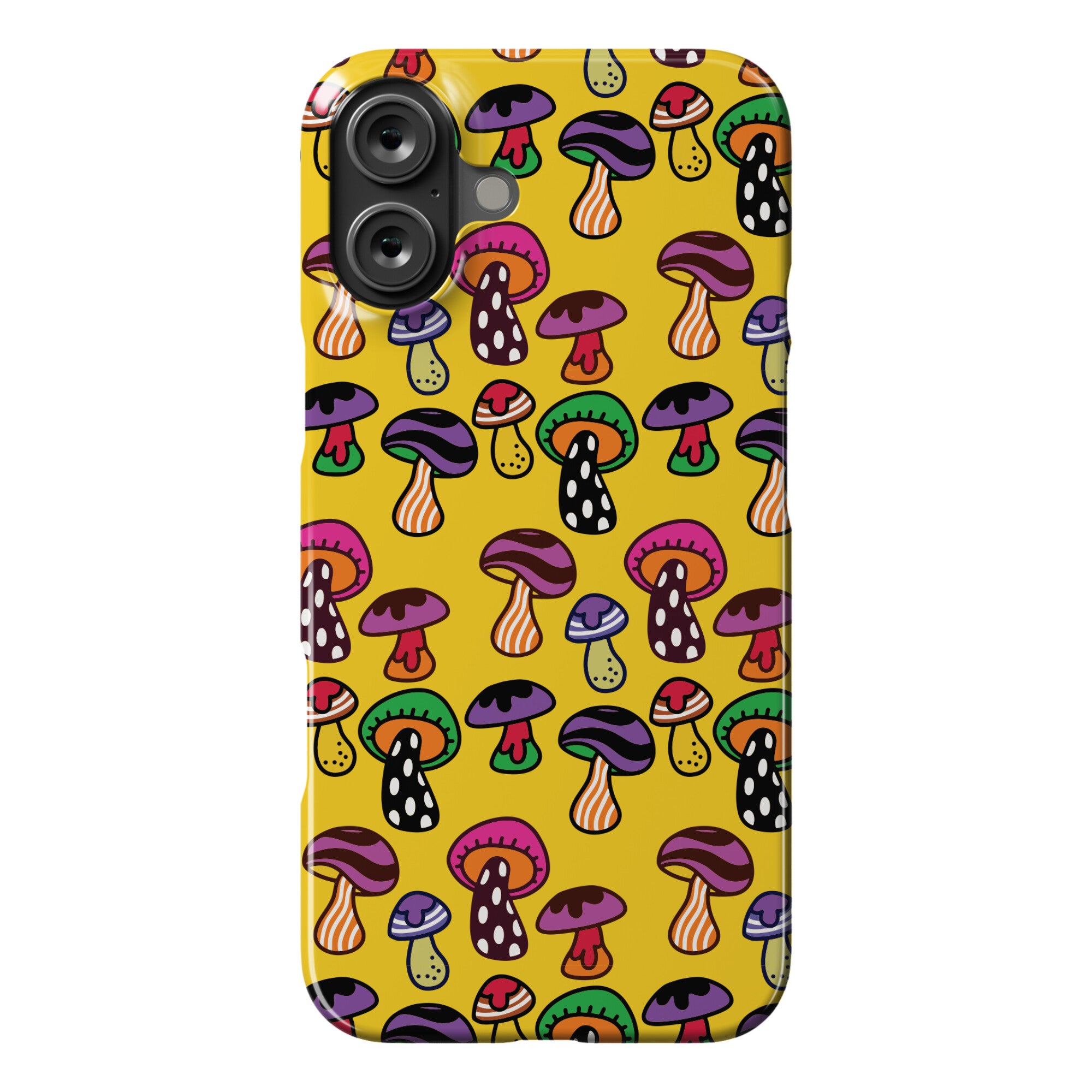 Funky Mushroom Pattern Phone Case