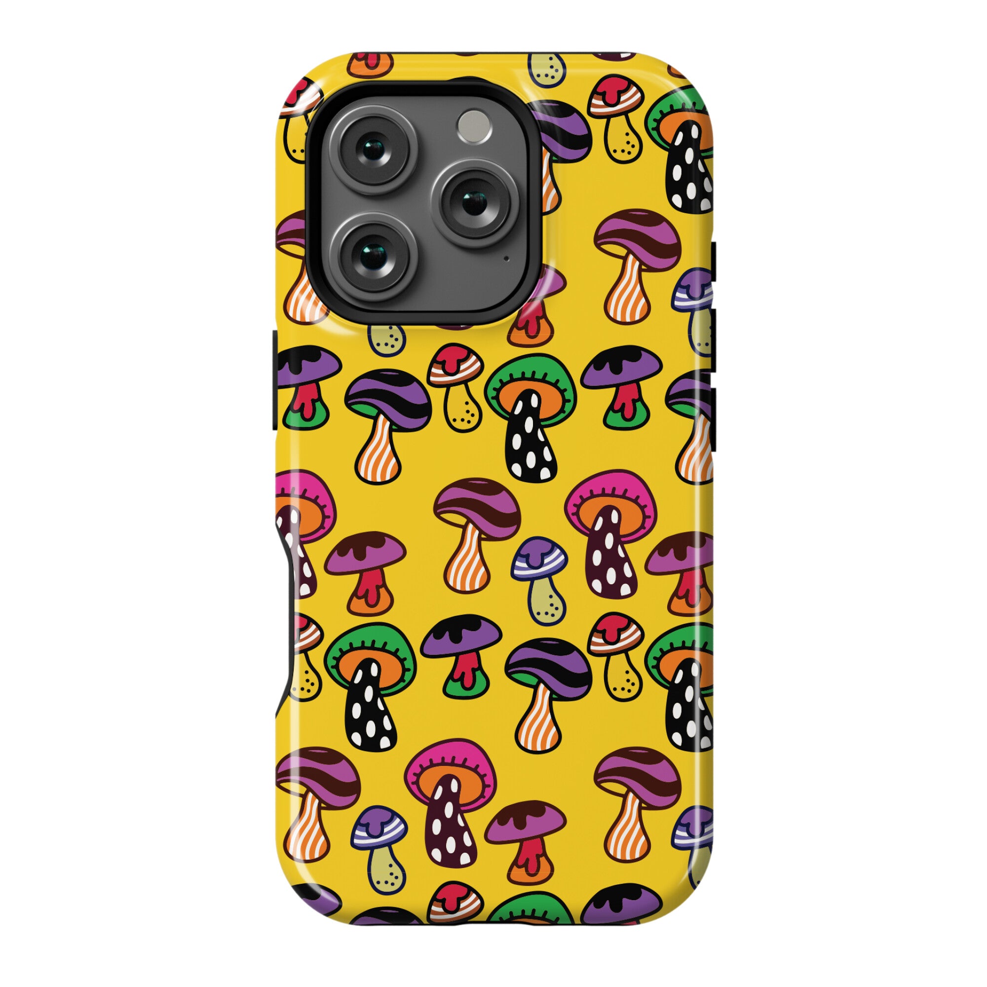 Funky Mushroom Pattern Phone Case