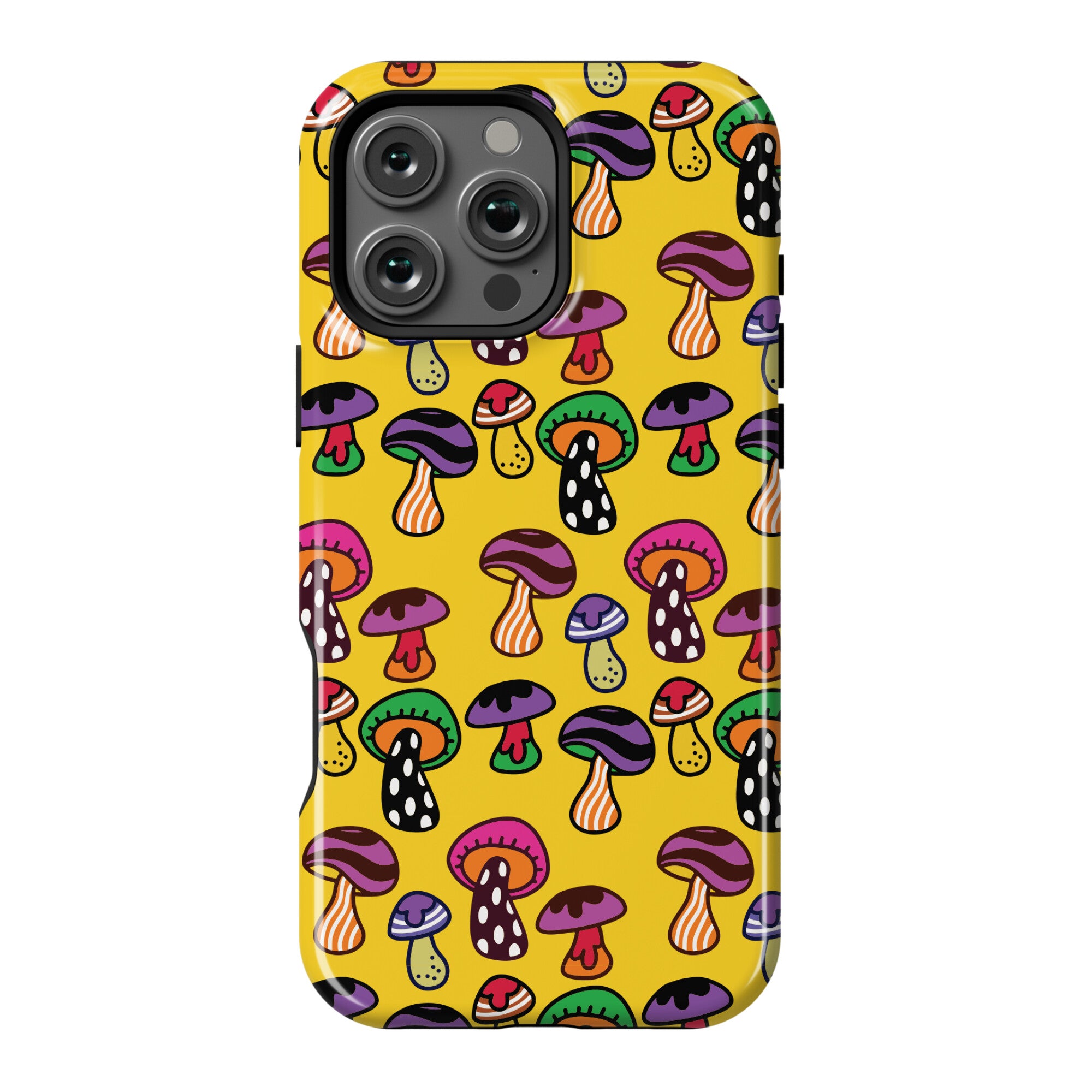 Funky Mushroom Pattern Phone Case