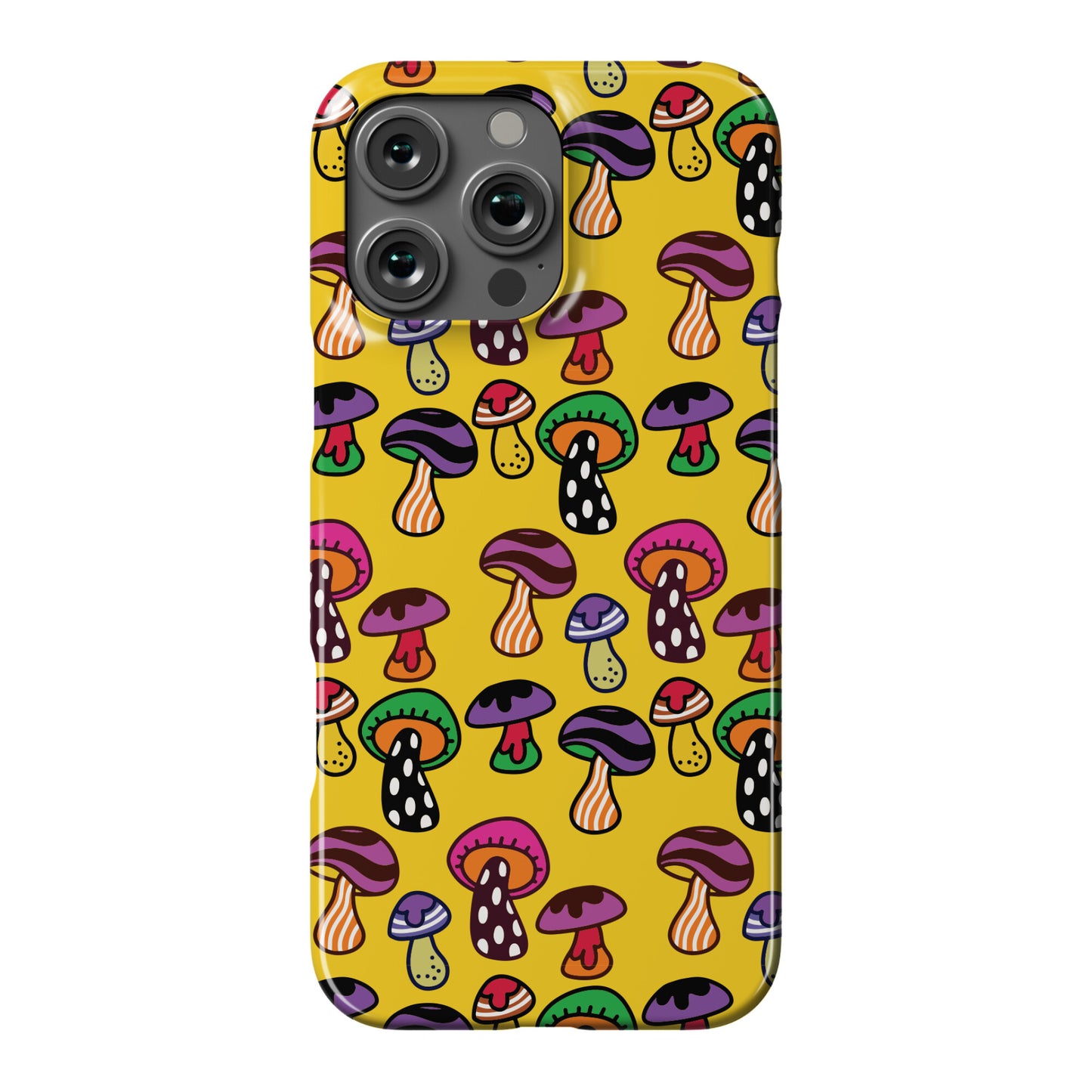 Funky Mushroom Pattern Phone Case