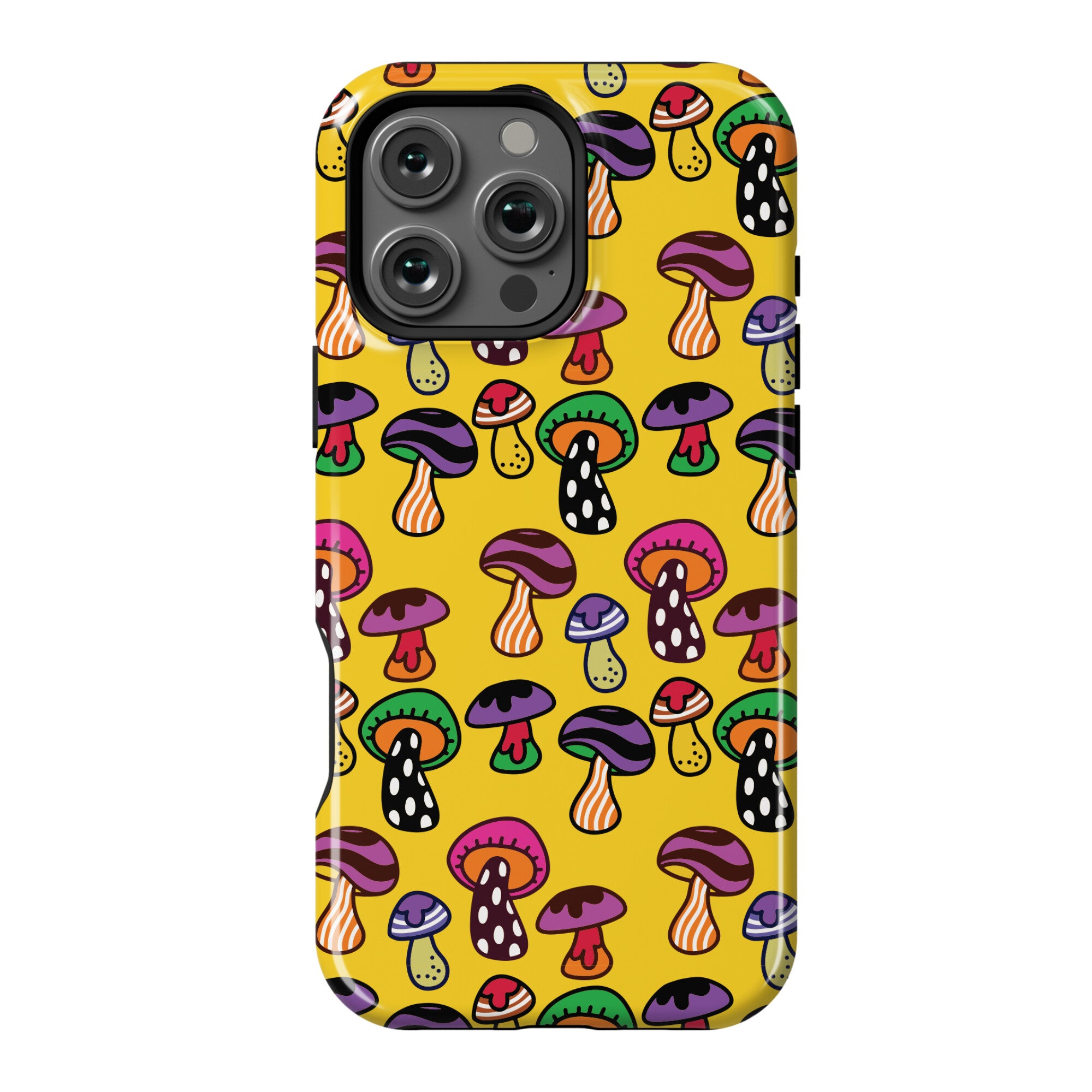 Funky Mushroom Pattern Phone Case