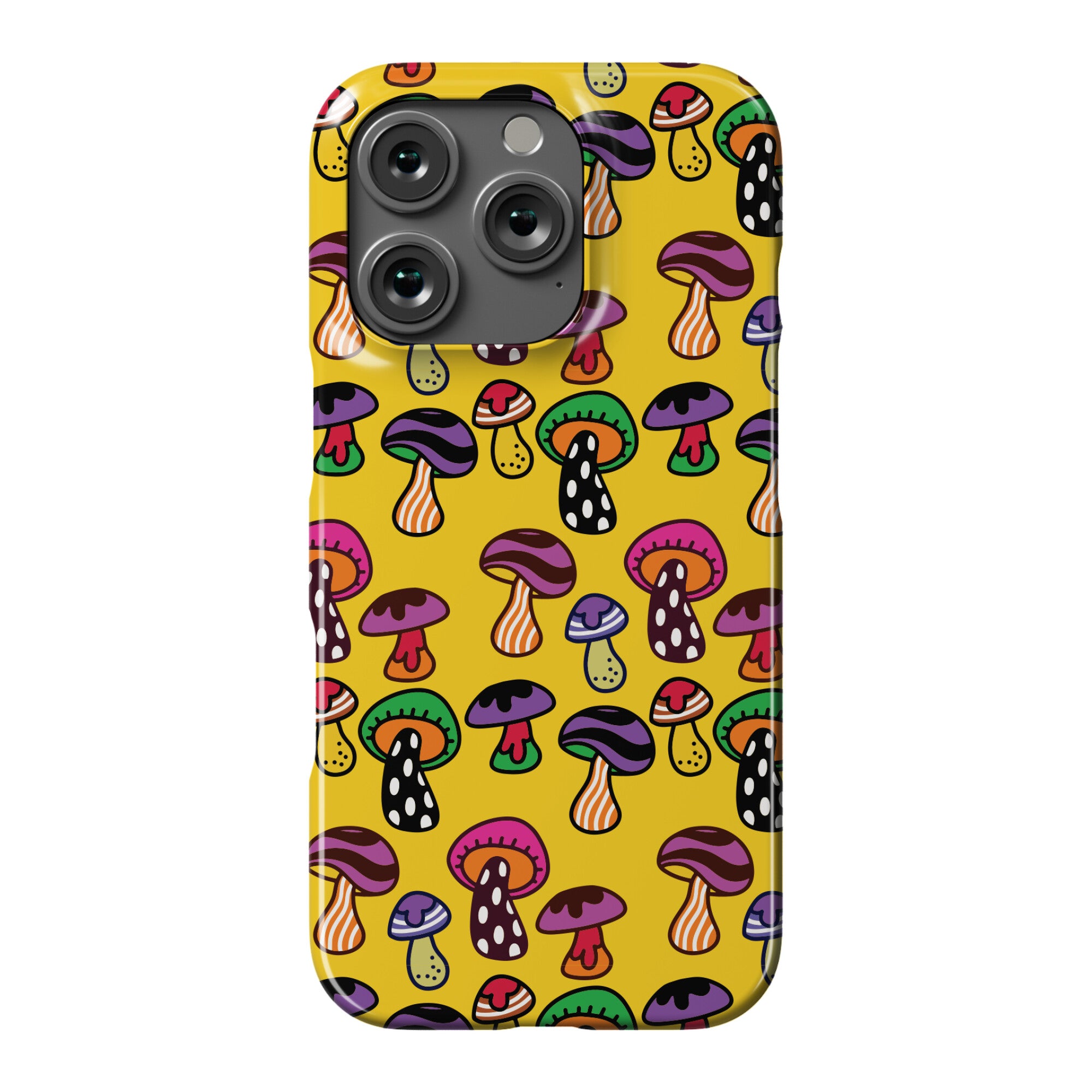 Funky Mushroom Pattern Phone Case