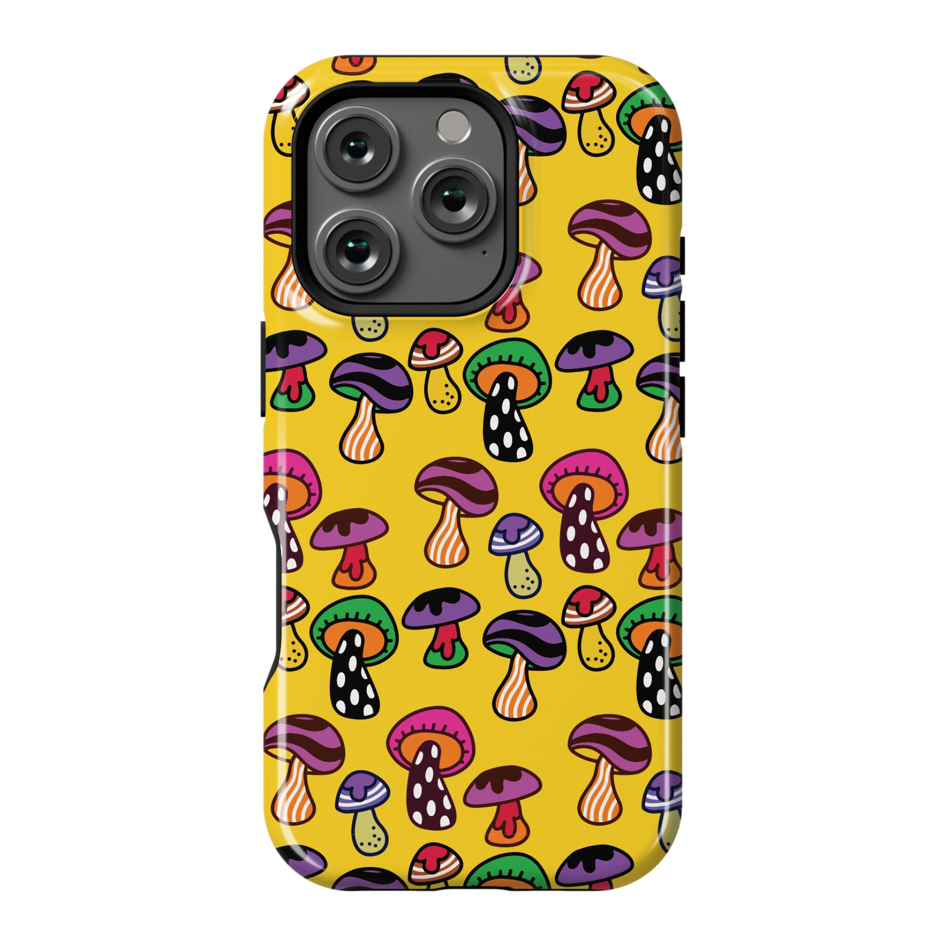 Funky Mushroom Pattern Phone Case