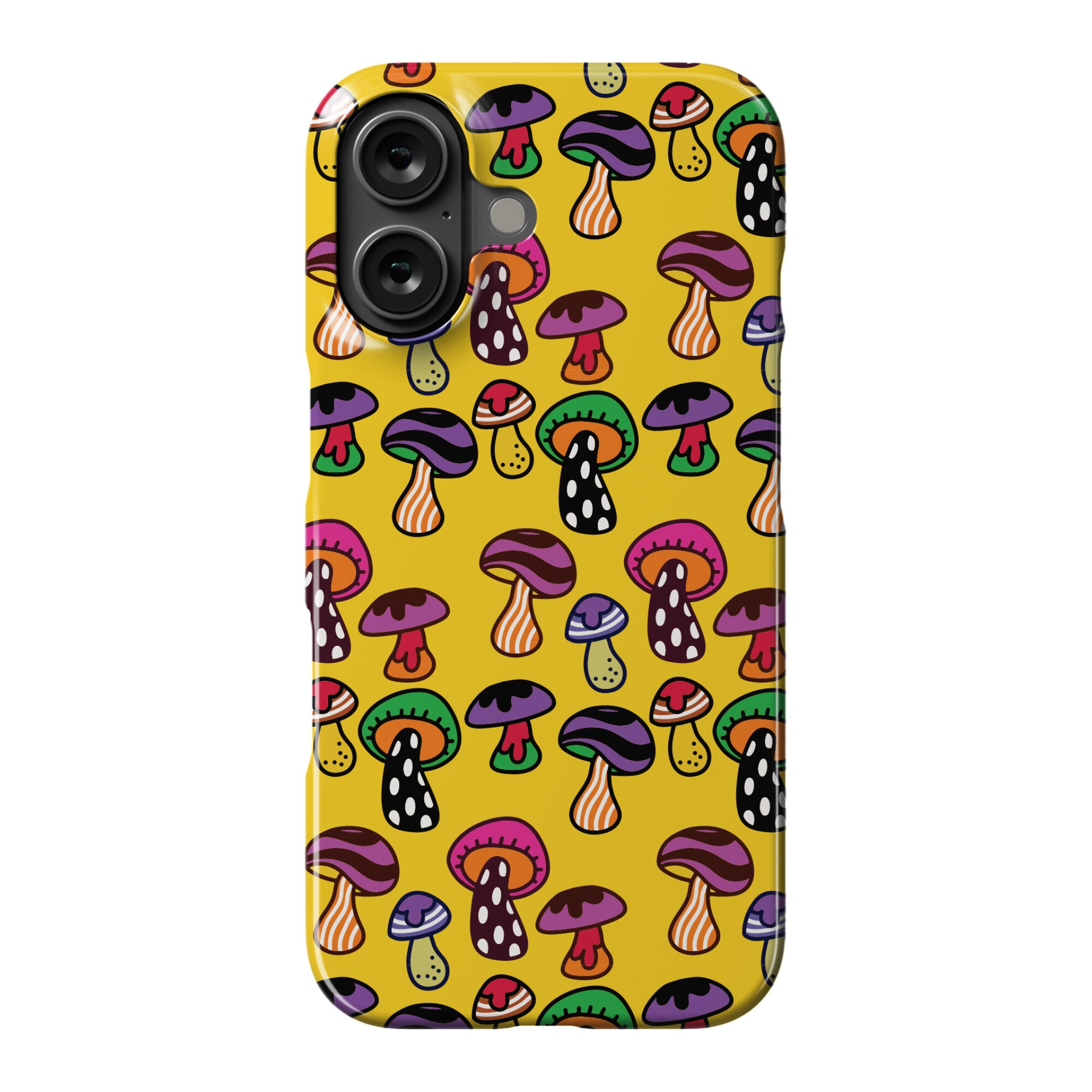 Funky Mushroom Pattern Phone Case