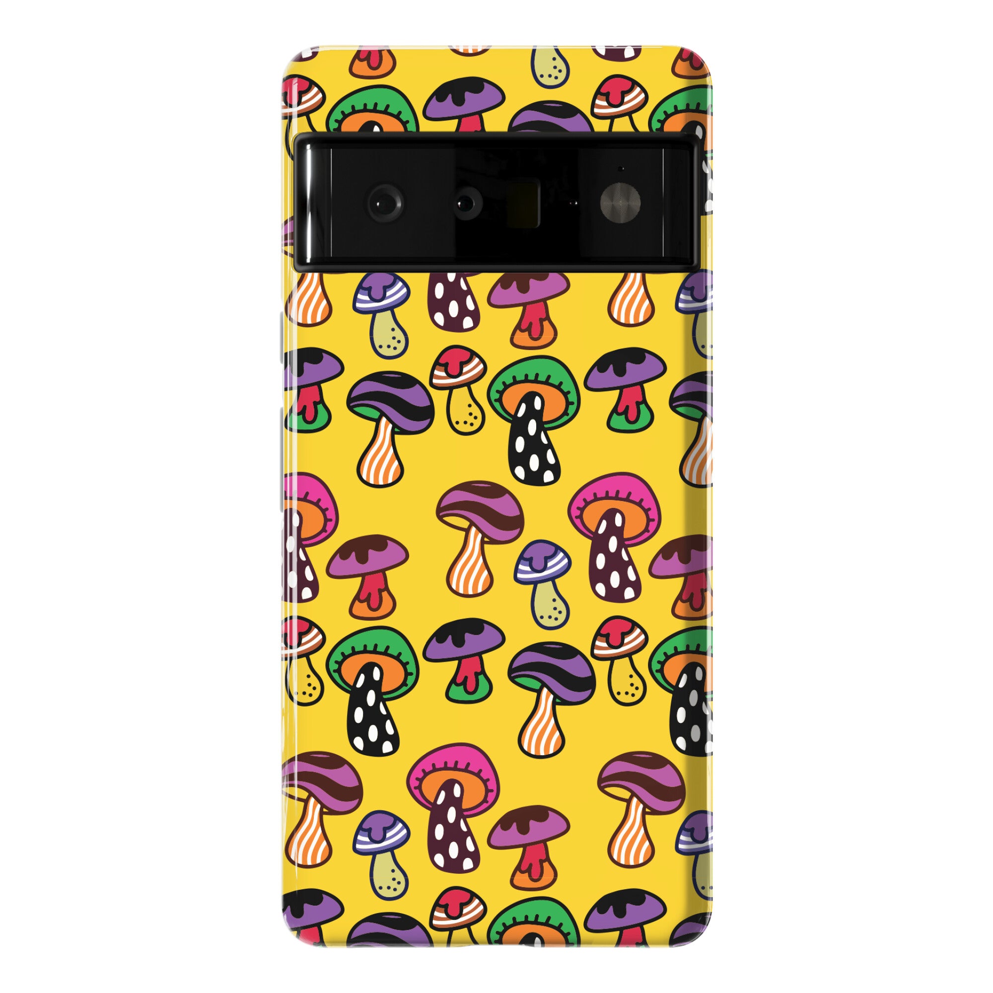 Funky Mushroom Pattern Phone Case