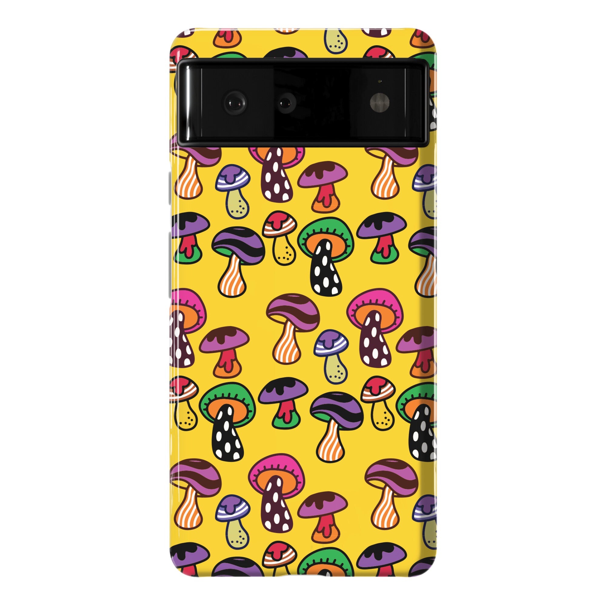 Funky Mushroom Pattern Phone Case