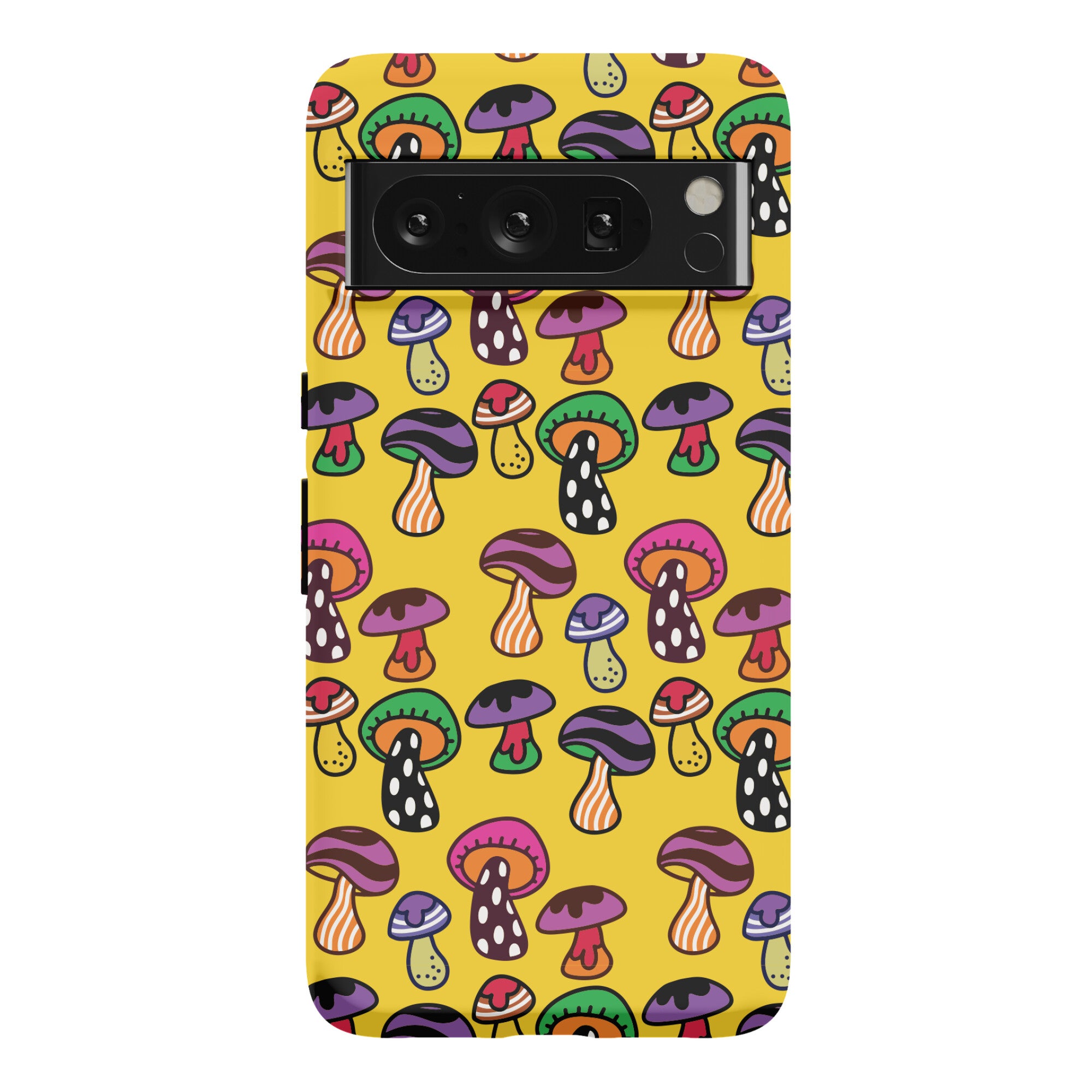 Funky Mushroom Pattern Phone Case