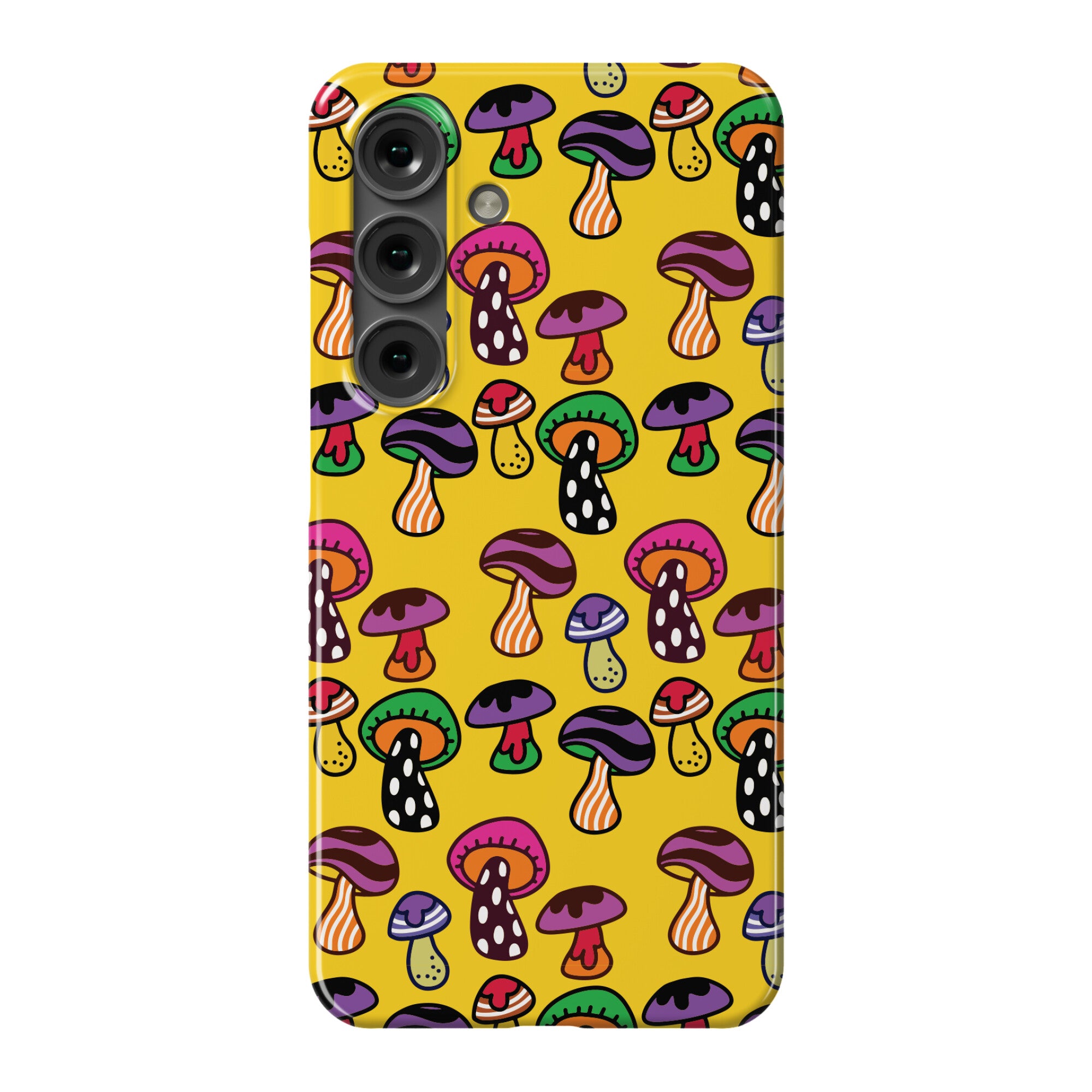 Funky Mushroom Pattern Phone Case