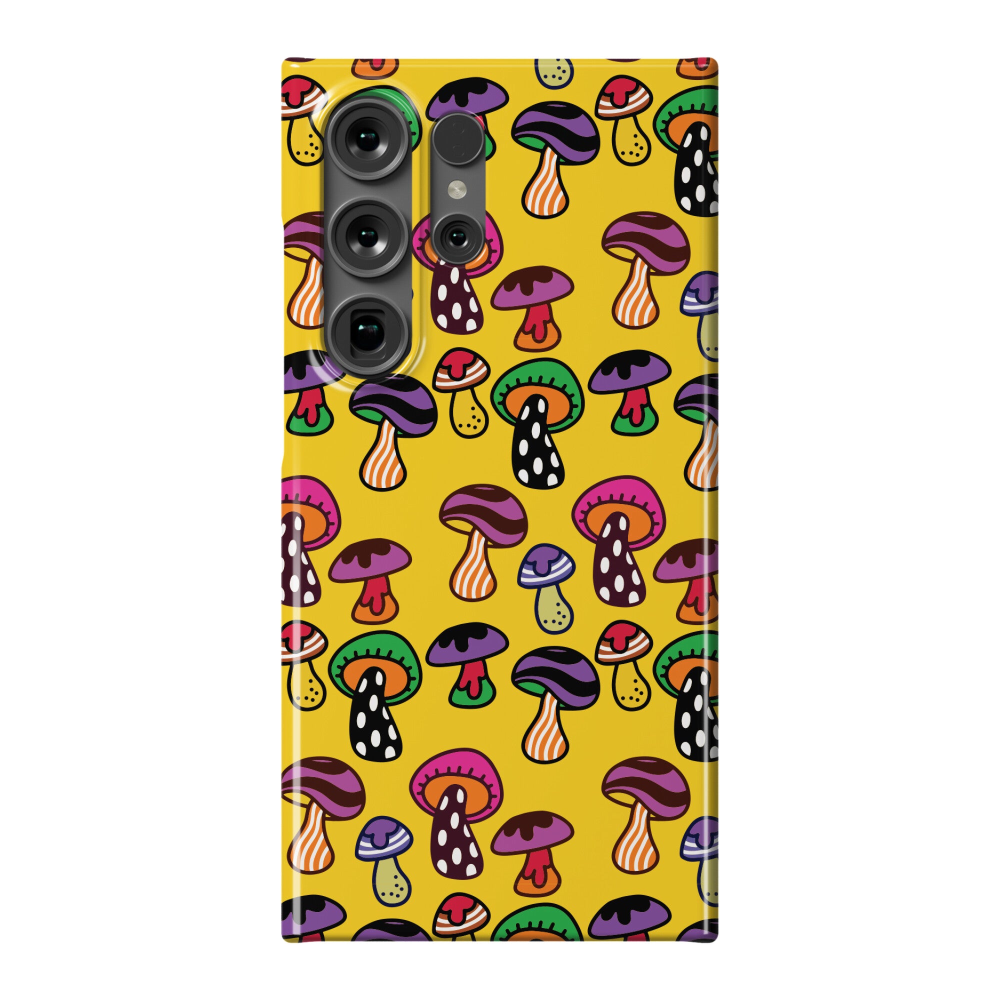 Funky Mushroom Pattern Phone Case
