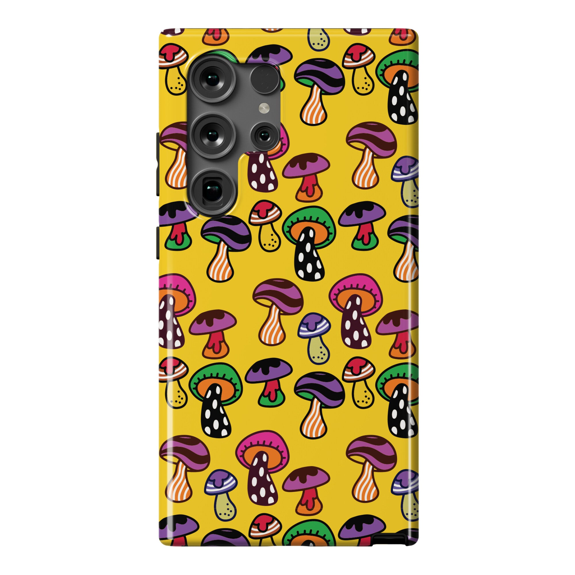 Funky Mushroom Pattern Phone Case