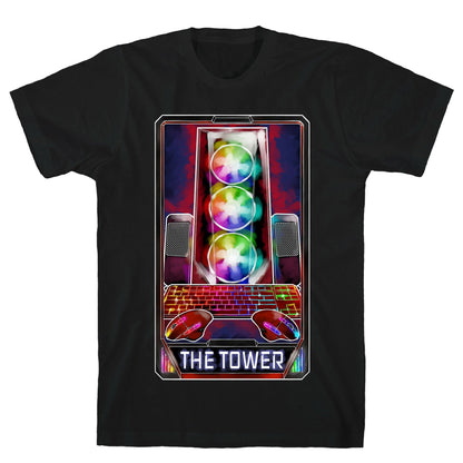 The Gaming Tower Tarot Card T-Shirt
