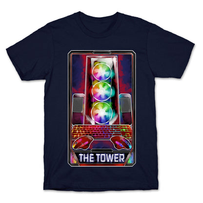 The Gaming Tower Tarot Card T-Shirt