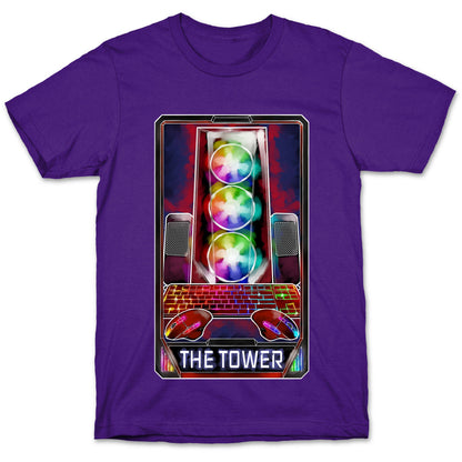 The Gaming Tower Tarot Card T-Shirt