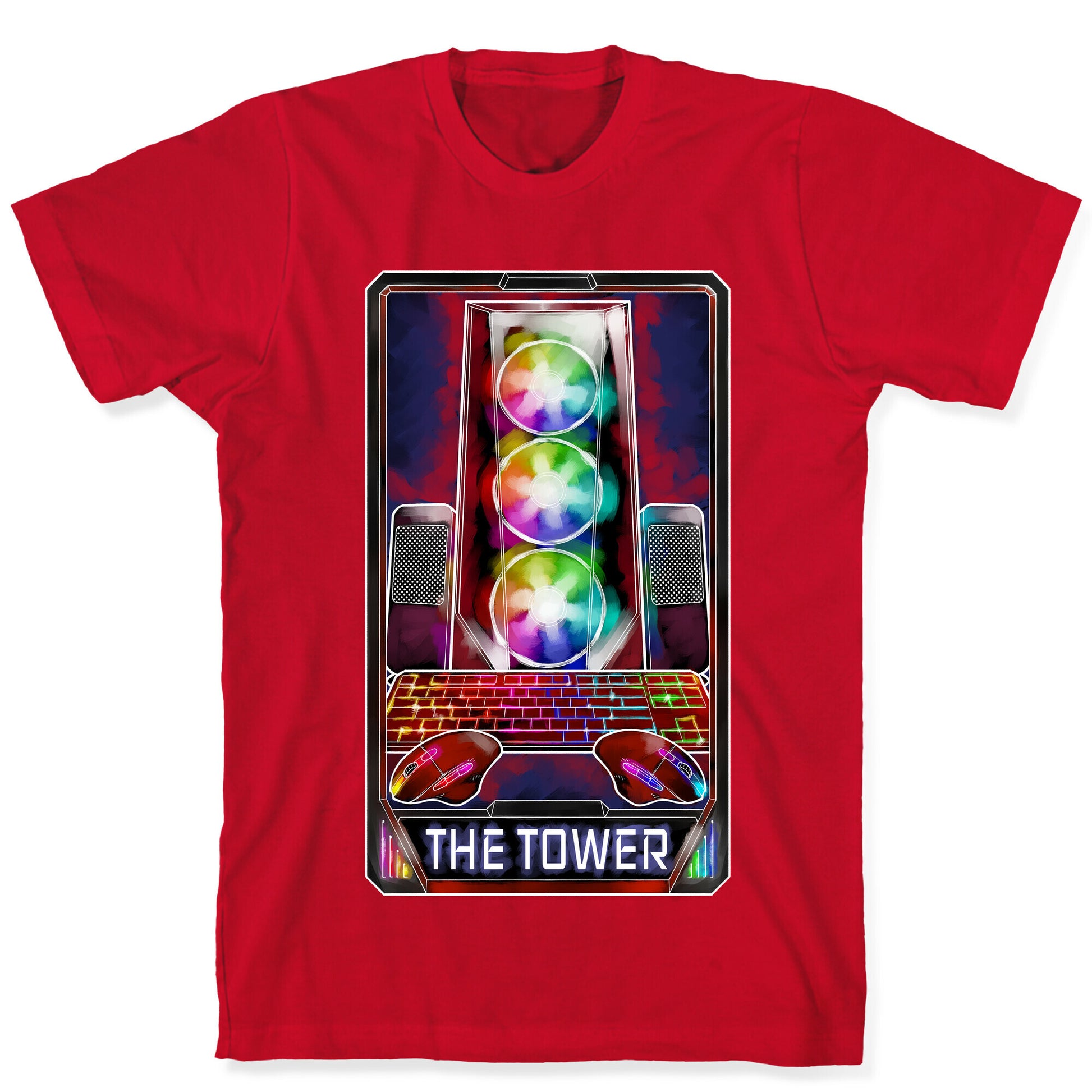 The Gaming Tower Tarot Card T-Shirt