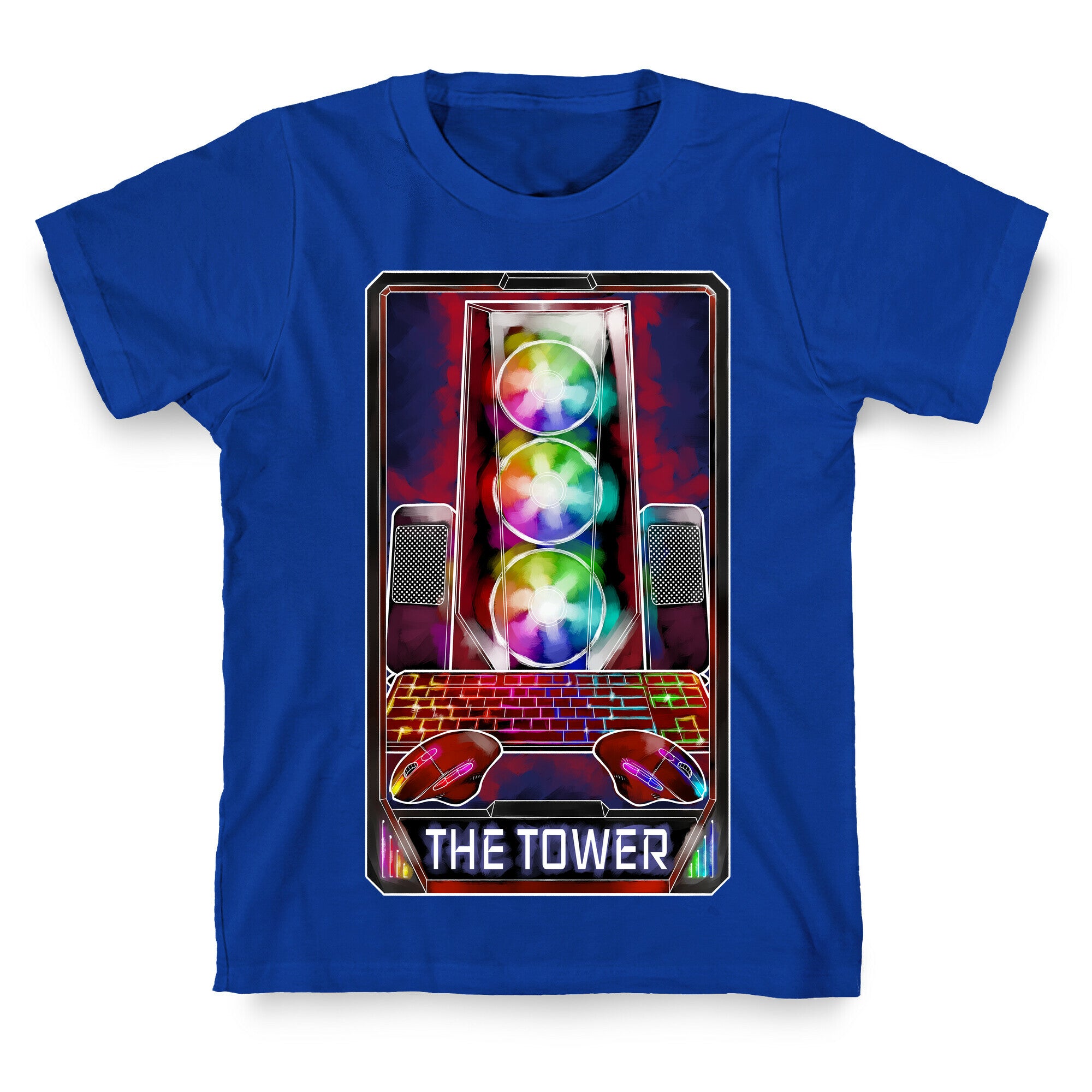 The Gaming Tower Tarot Card T-Shirt