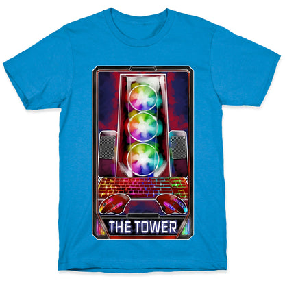The Gaming Tower Tarot Card T-Shirt