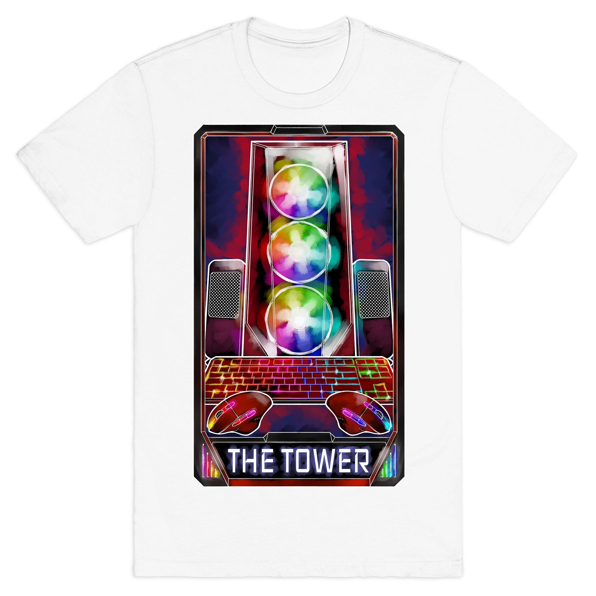 The Gaming Tower Tarot Card T-Shirt