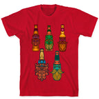 Beers With Beards Pattern T-Shirt
