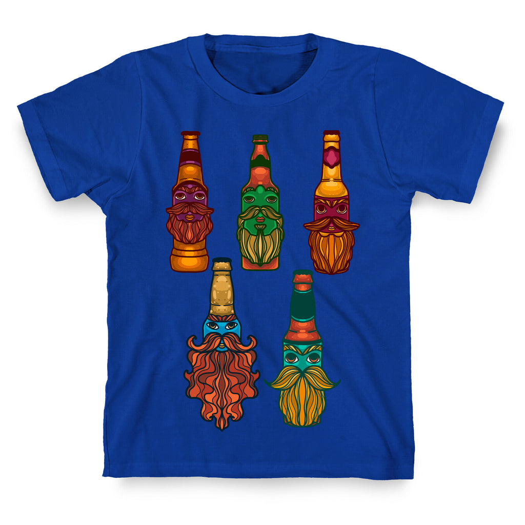 Beers With Beards Pattern T-Shirt