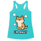 I'm Angy Shiba Inu Racerback Tank