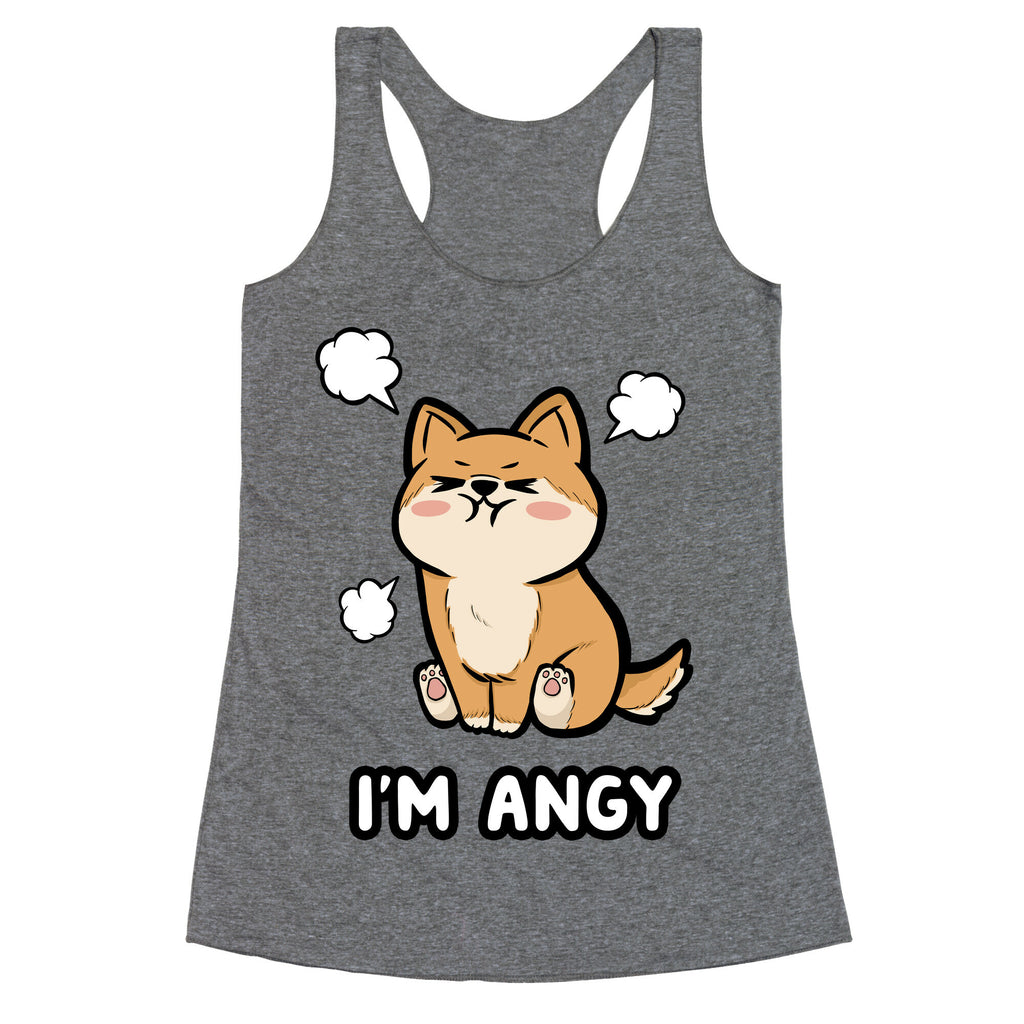I'm Angy Shiba Inu Racerback Tank