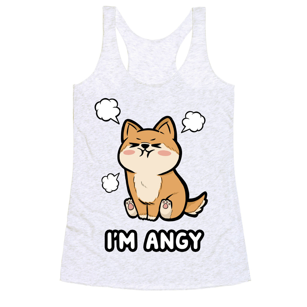 I'm Angy Shiba Inu Racerback Tank