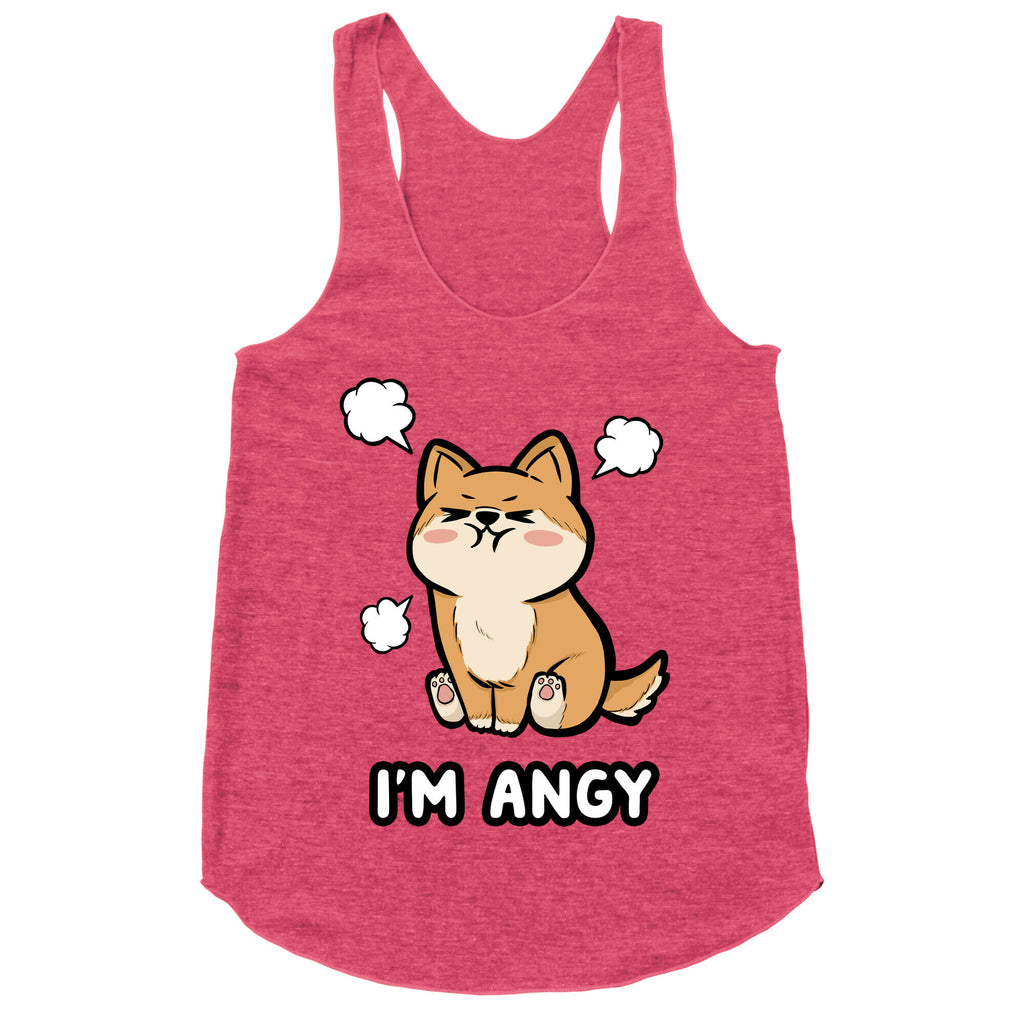 I'm Angy Shiba Inu Racerback Tank