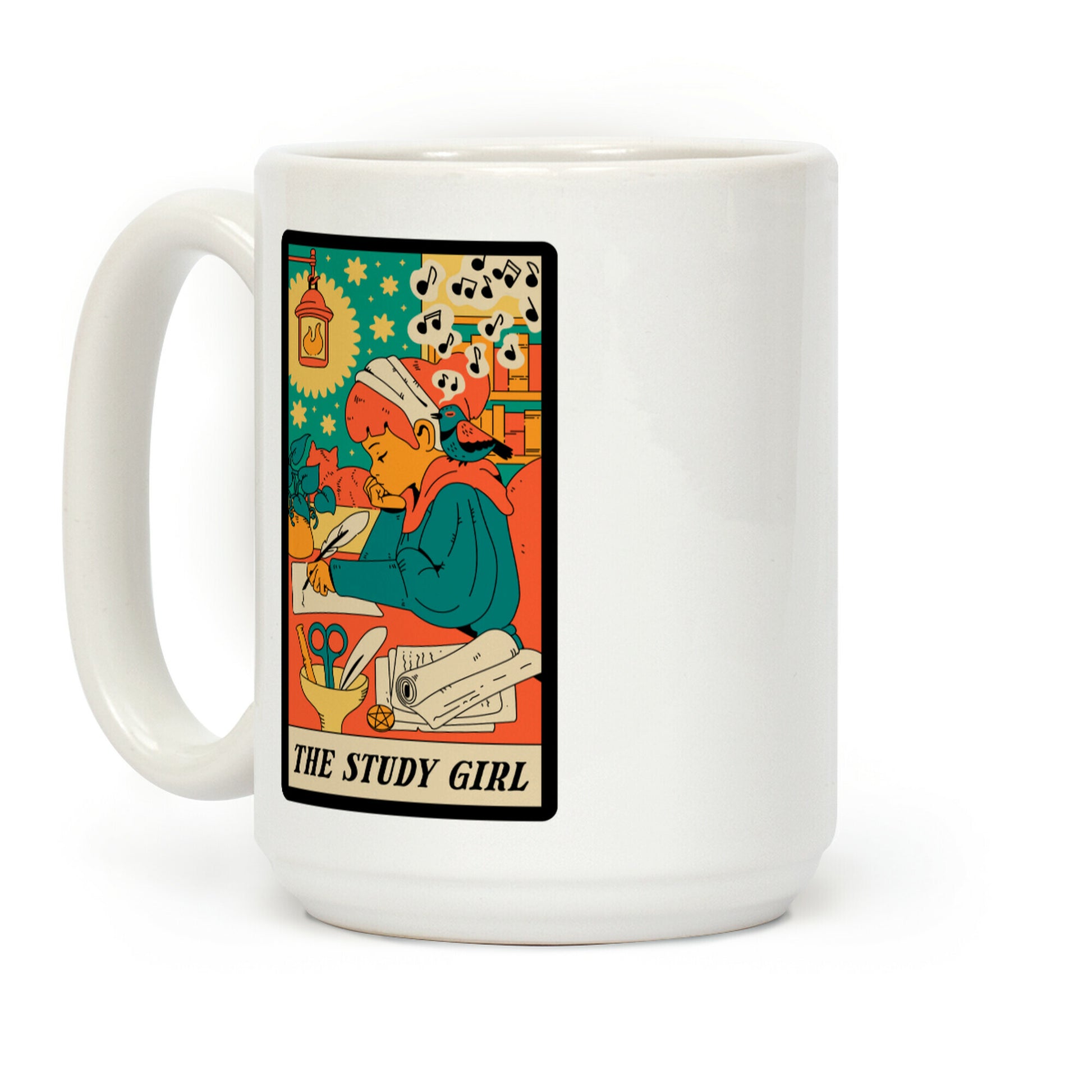 The Study Girl Tarot Card Coffee Mug