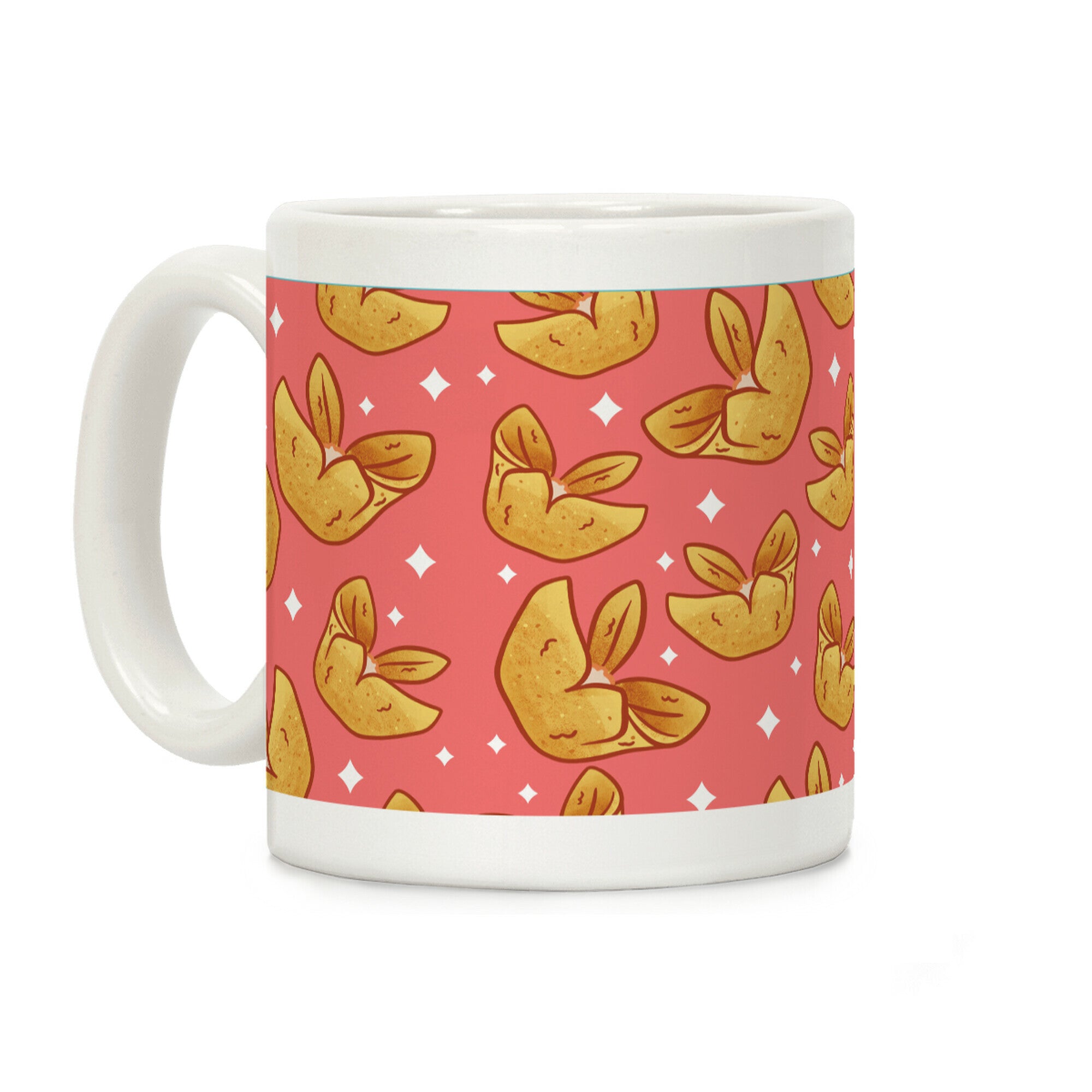 Crab Rangoons Pattern Red Coffee Mug
