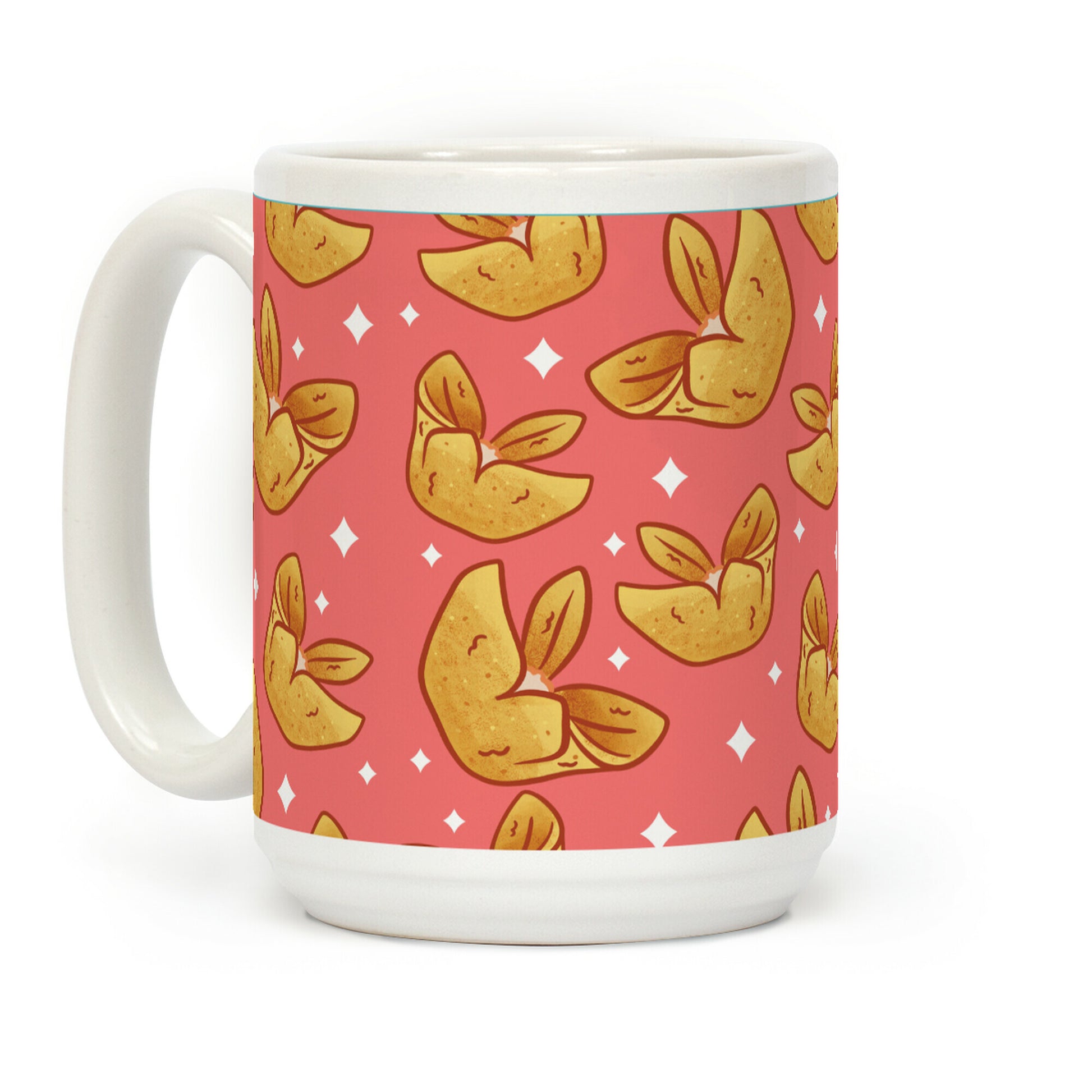 Crab Rangoons Pattern Red Coffee Mug