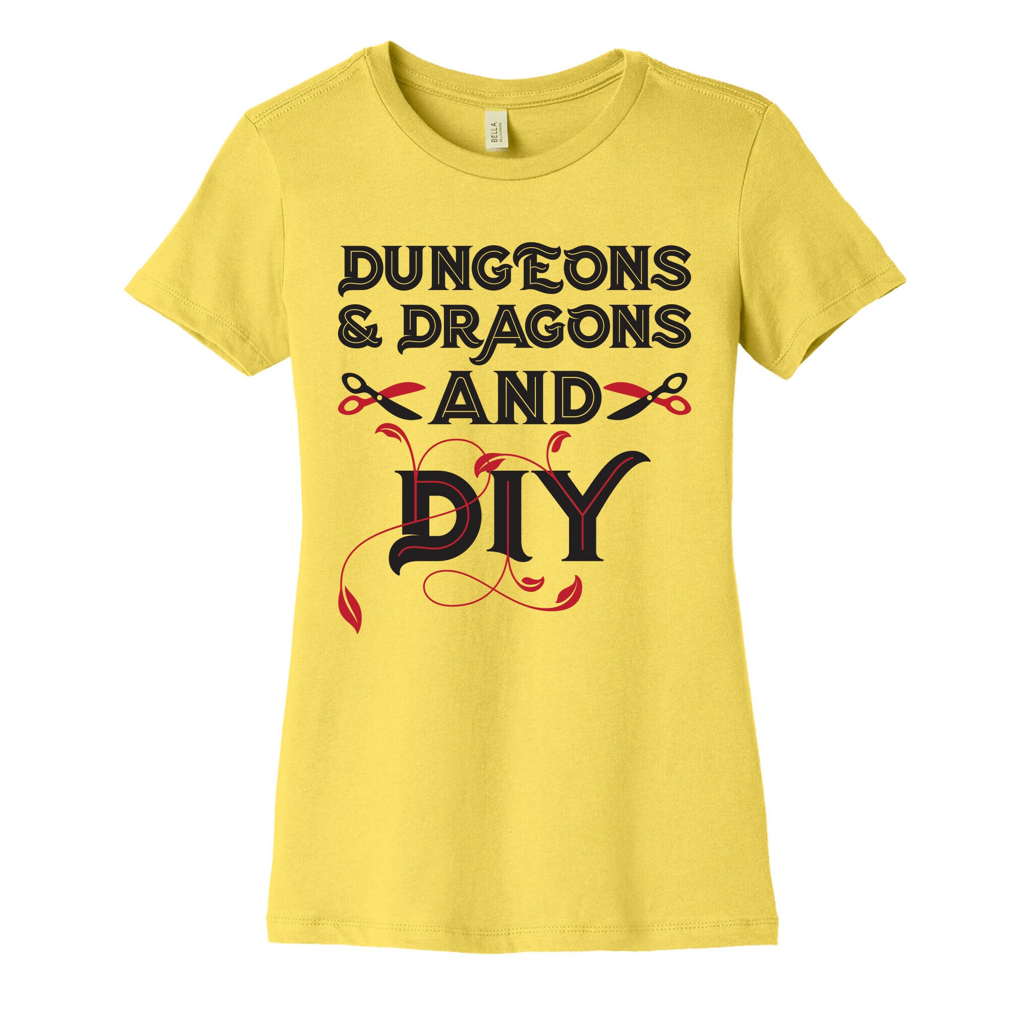 Dungeons & Dragons And DIY Women's Cotton Tee