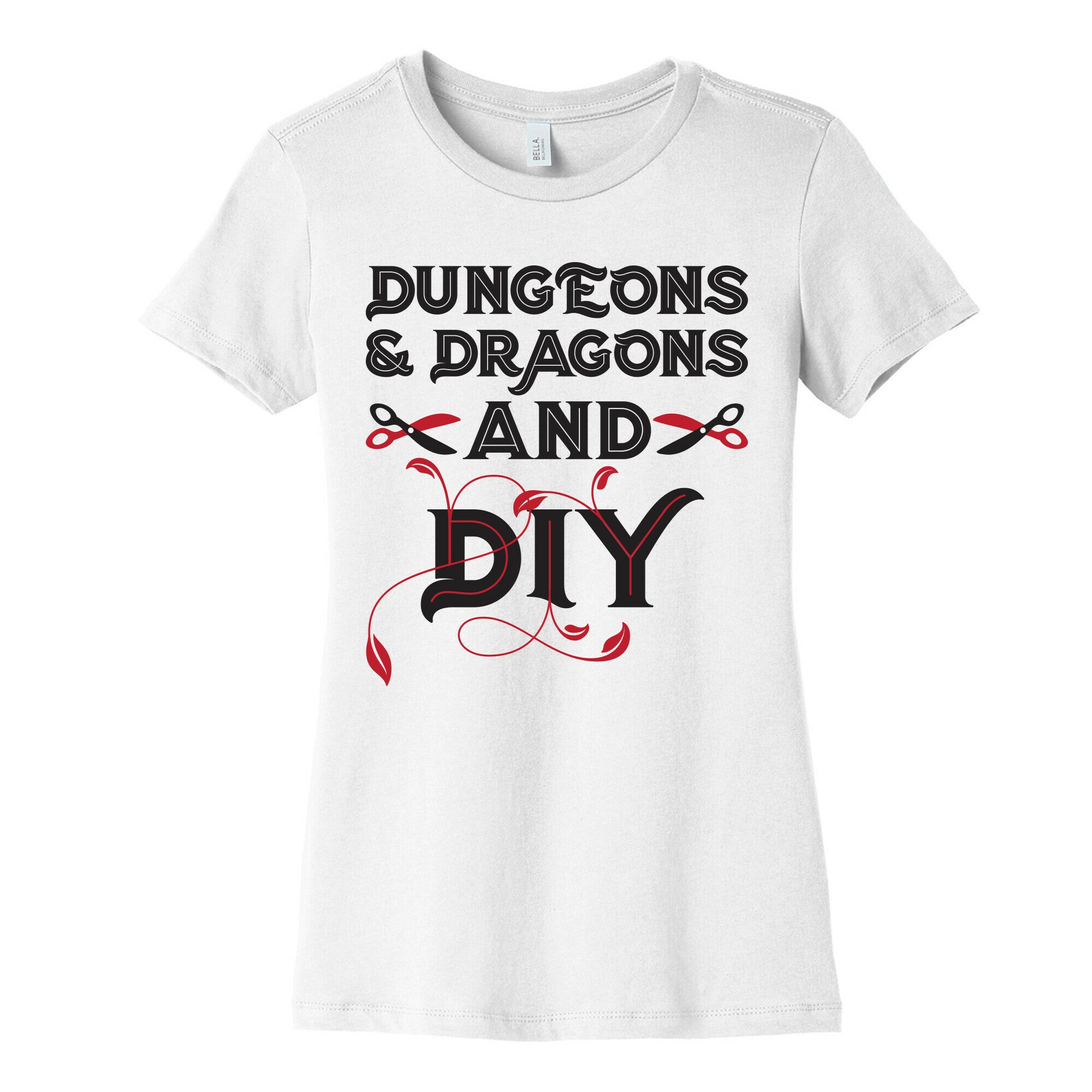 Dungeons & Dragons And DIY Women's Cotton Tee