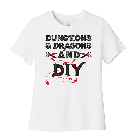 Dungeons & Dragons And DIY Women's Cotton Tee