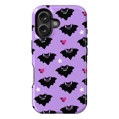 Pastel Goth Bats Pattern Phone Case