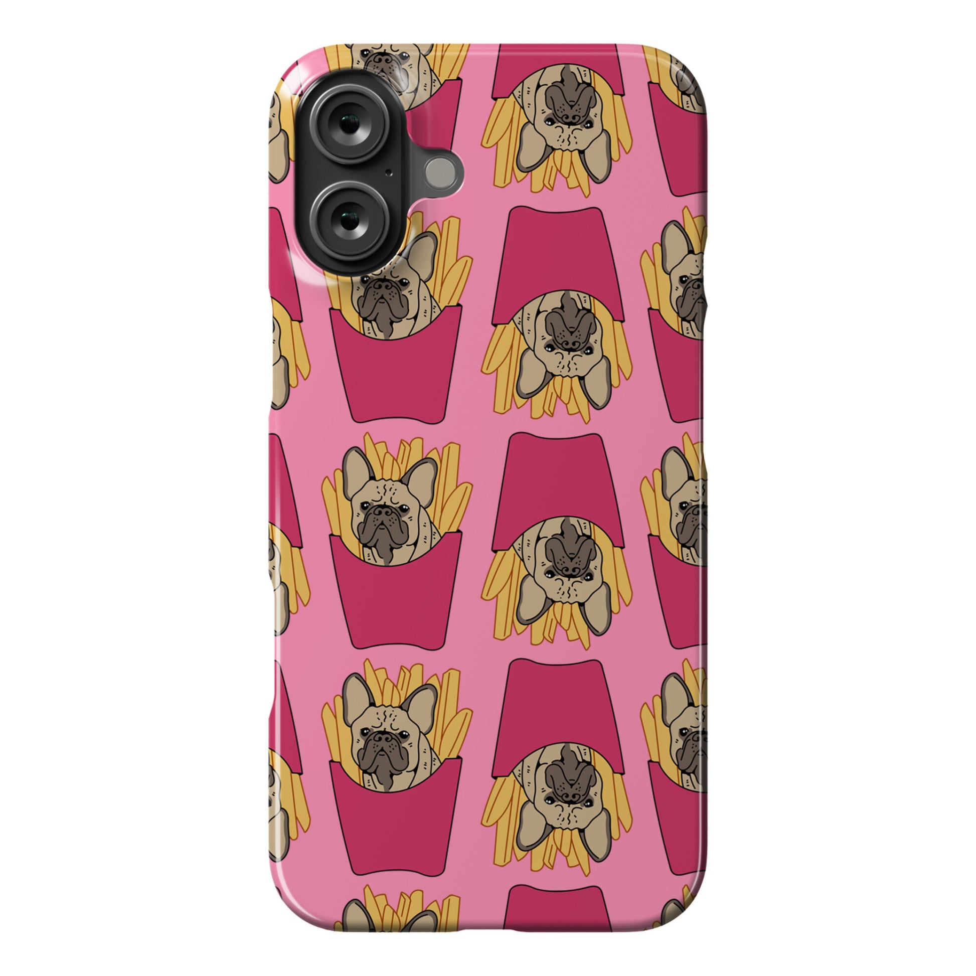 French Fry French Bulldog Pattern Phone Case