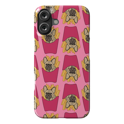 French Fry French Bulldog Pattern Phone Case