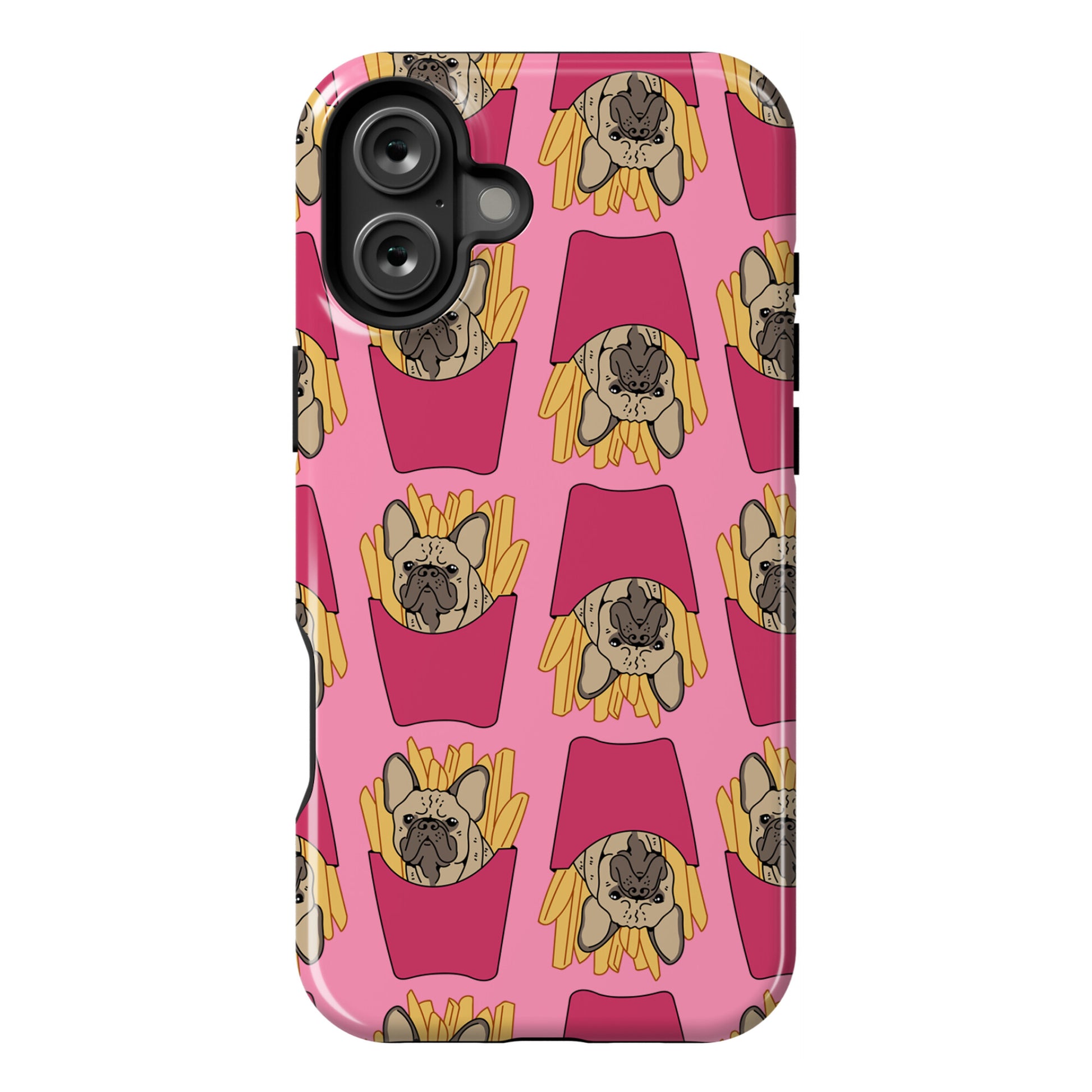 French Fry French Bulldog Pattern Phone Case