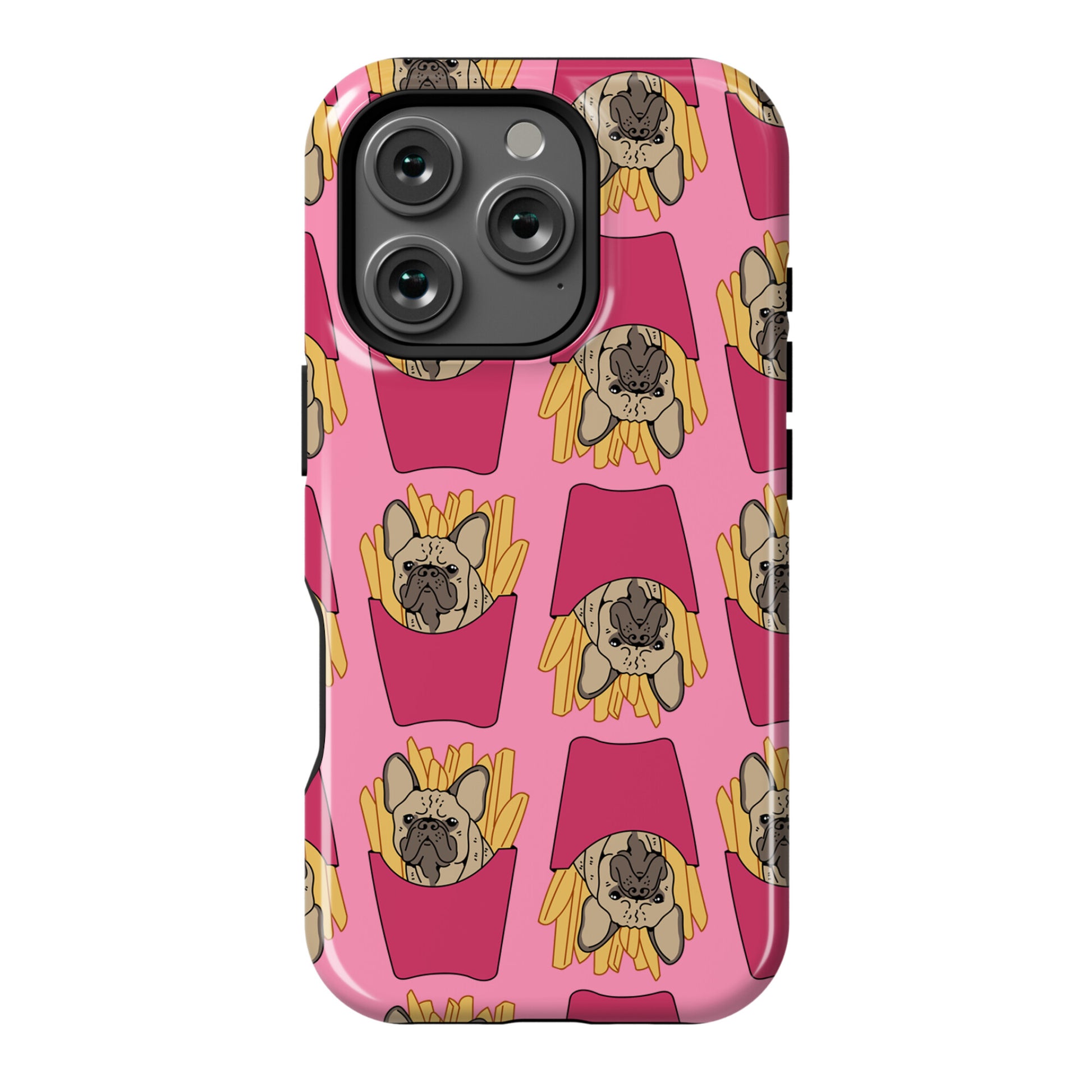 French Fry French Bulldog Pattern Phone Case