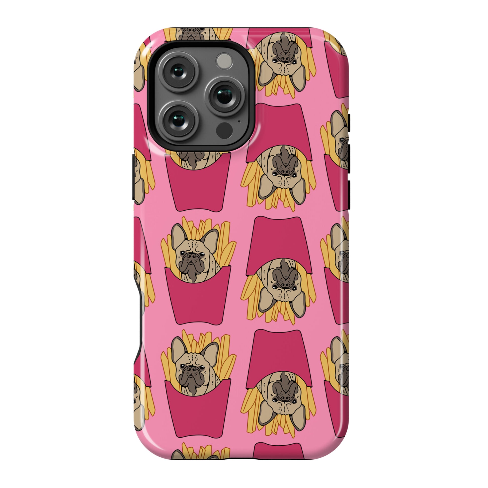 French Fry French Bulldog Pattern Phone Case