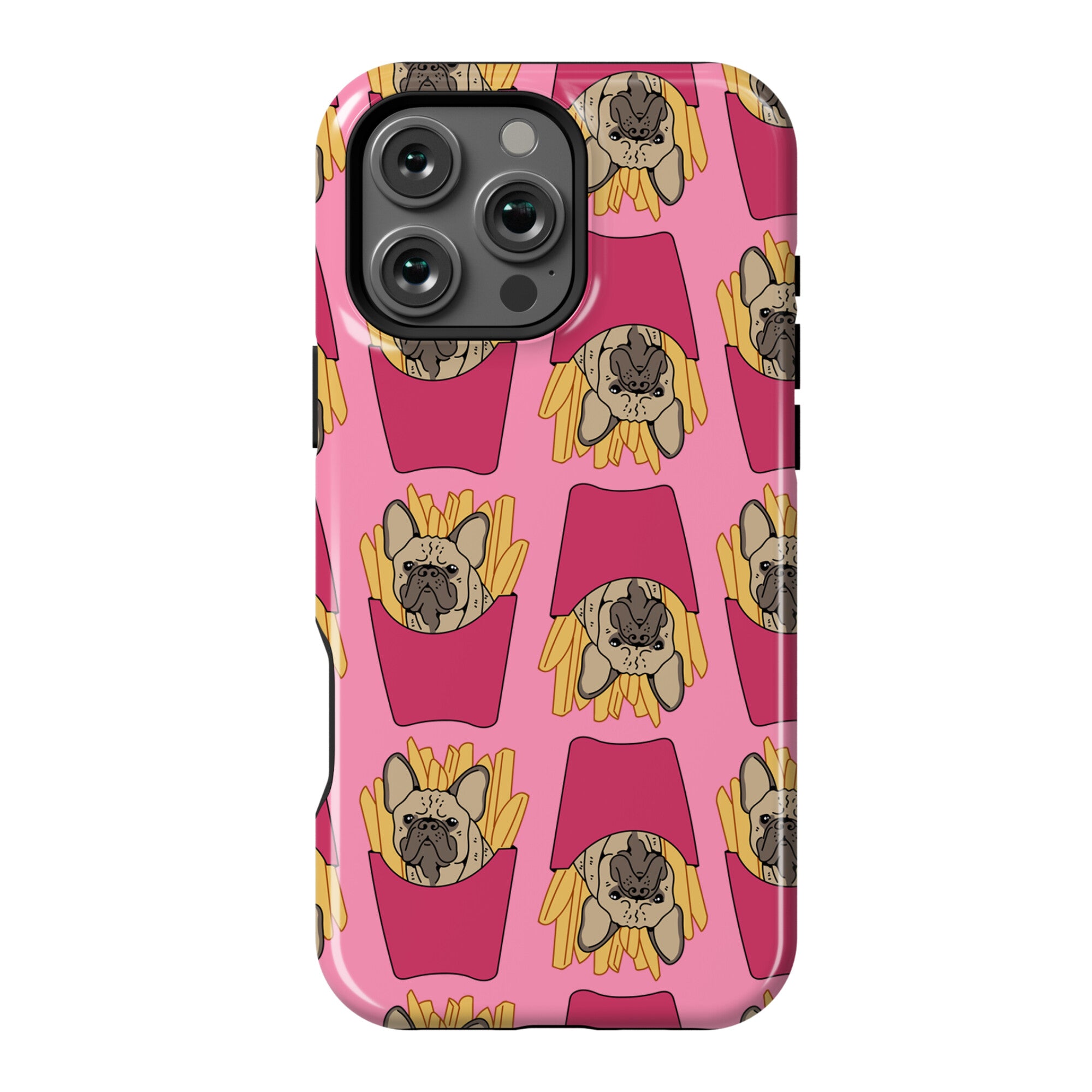 French Fry French Bulldog Pattern Phone Case