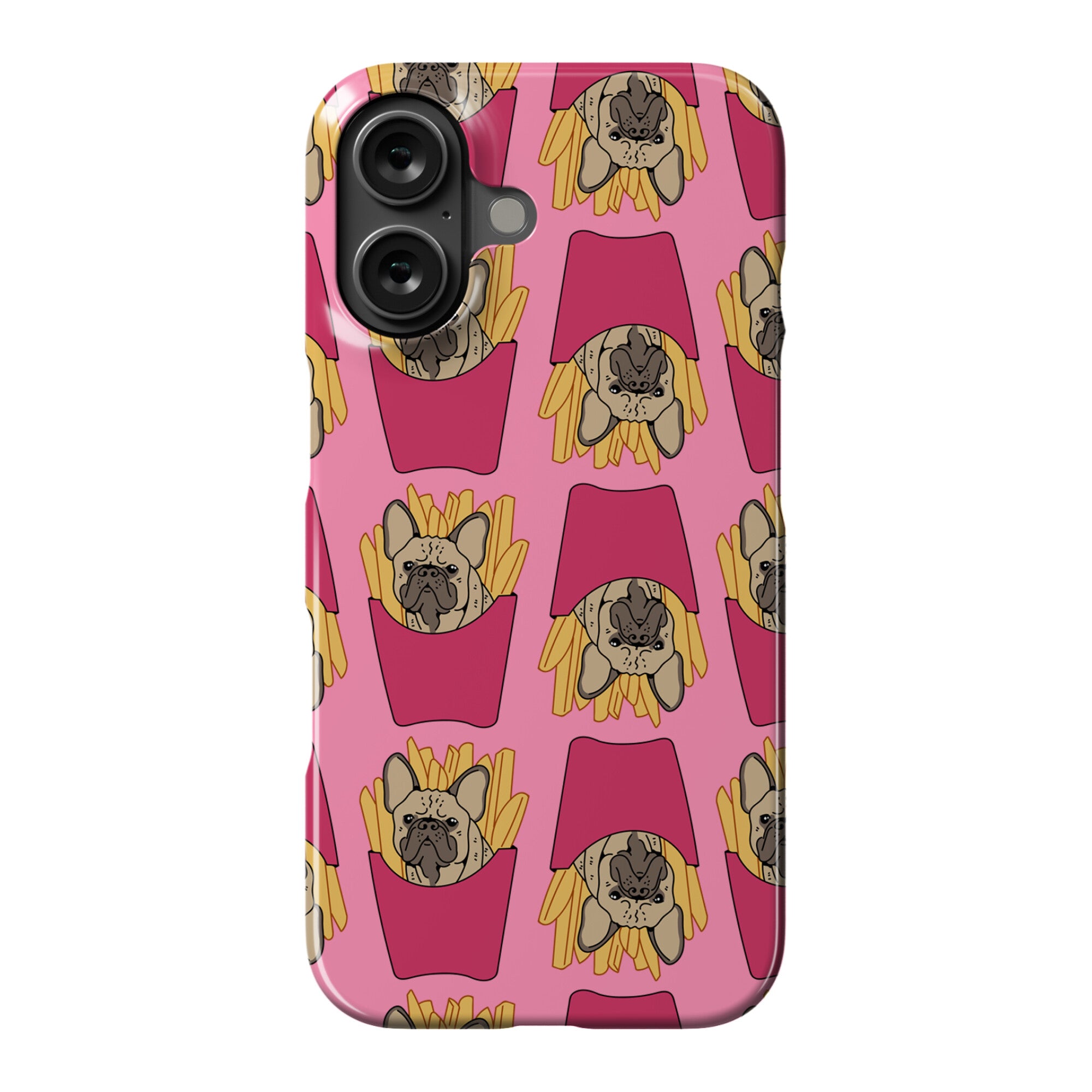 French Fry French Bulldog Pattern Phone Case