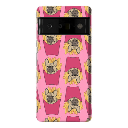 French Fry French Bulldog Pattern Phone Case