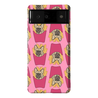 French Fry French Bulldog Pattern Phone Case