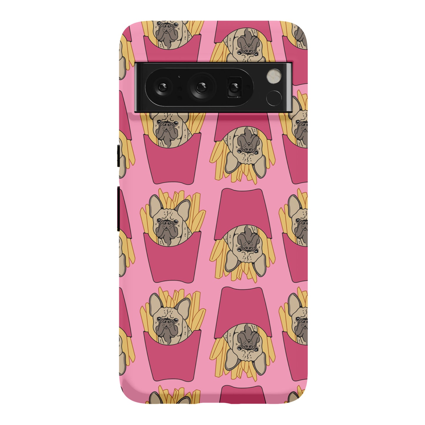 French Fry French Bulldog Pattern Phone Case