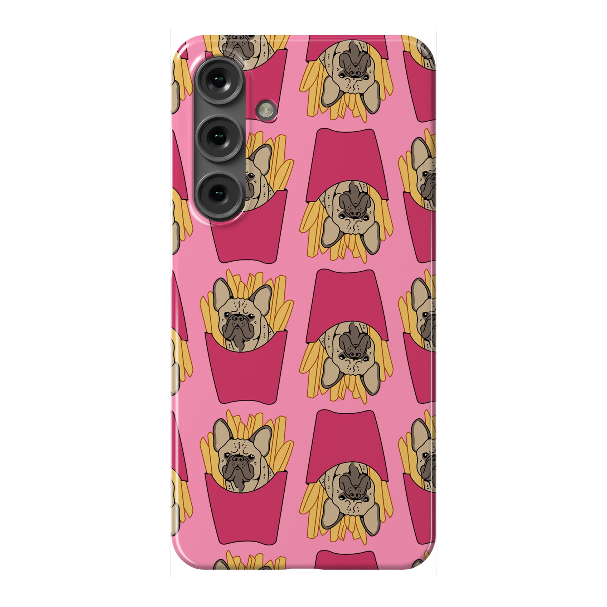 French Fry French Bulldog Pattern Phone Case