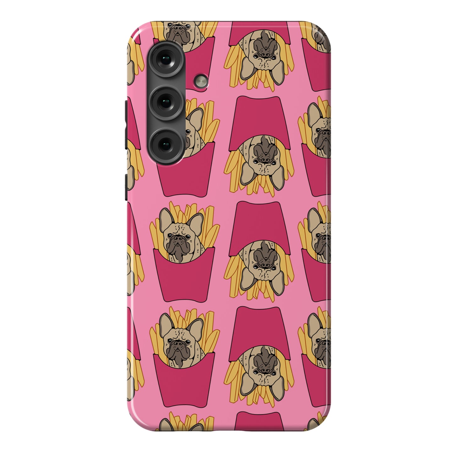 French Fry French Bulldog Pattern Phone Case