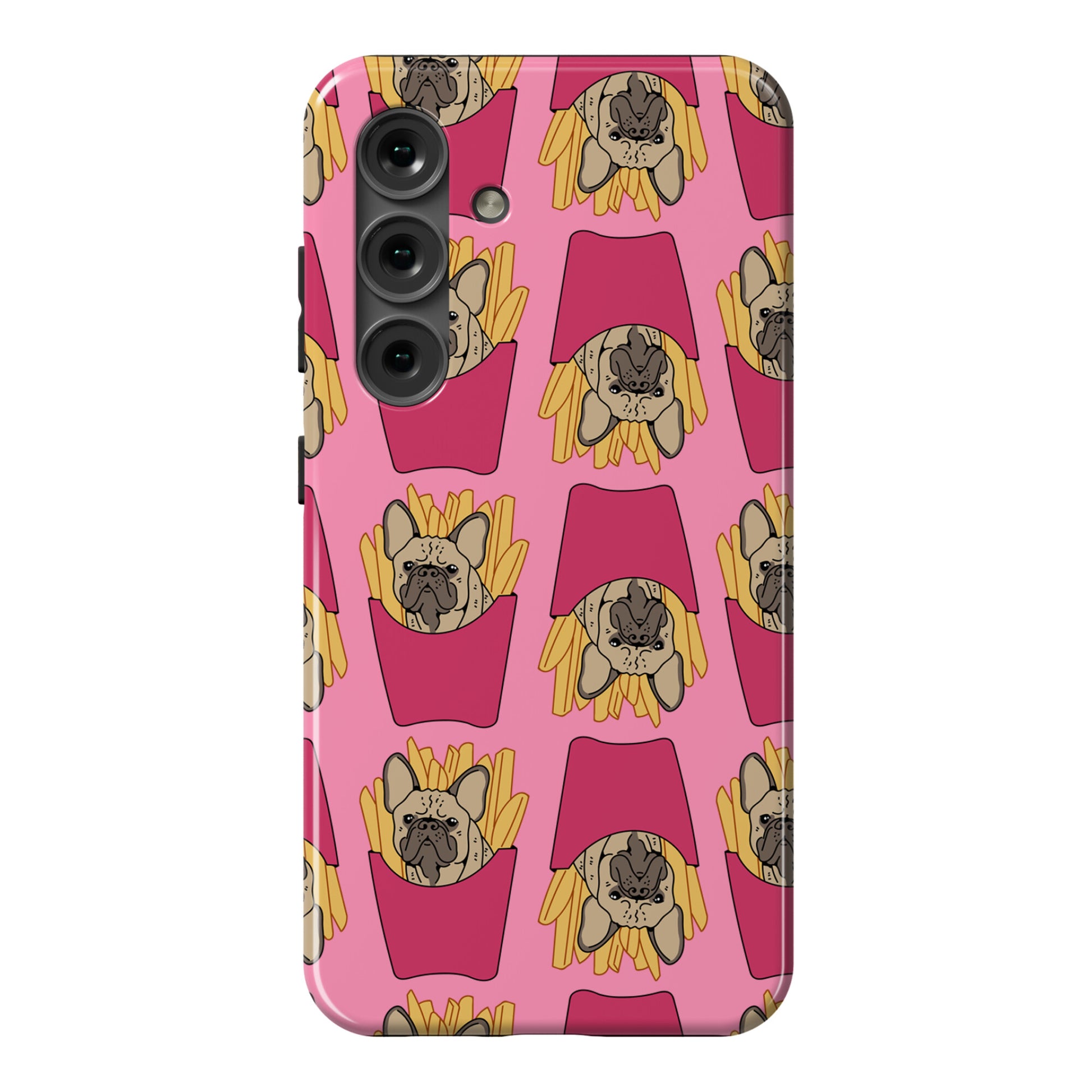 French Fry French Bulldog Pattern Phone Case