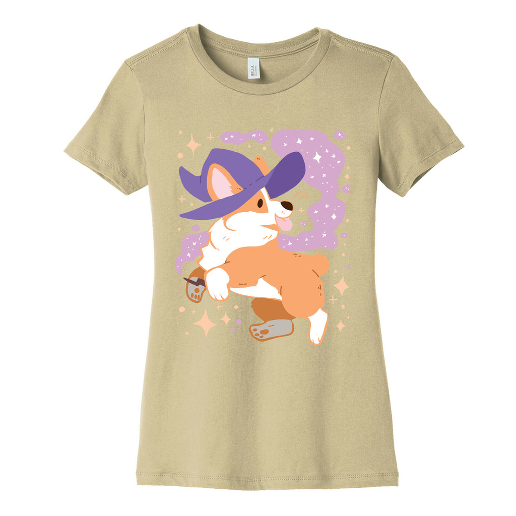 Witch Corgi Women's Cotton Tee