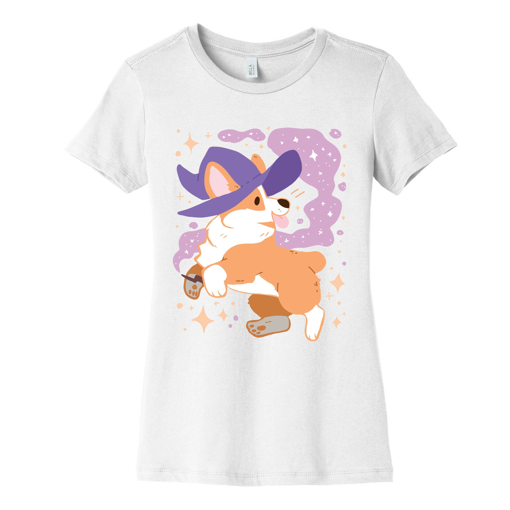 Witch Corgi Women's Cotton Tee